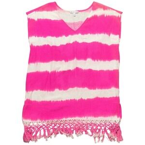 Southern Tide size large beach coverup Pink and White Tie-Dye‎ Women's